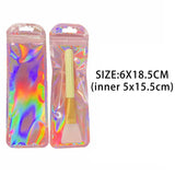 50pcs Iridescent Self Sealing Ziplock Bags Jewelry Retail Packaging Pouches
