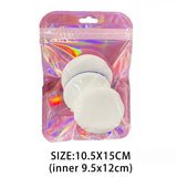 50pcs Iridescent Self Sealing Ziplock Bags Jewelry Retail Packaging Pouches