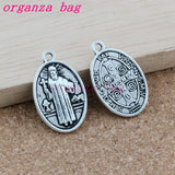 50pcs Jesus Christ Religion Tibetan Silver Alloy Charm Pendants