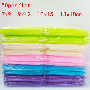 50pcs Organza Gift Bags Wedding Party Pouch Jewelry Packaging