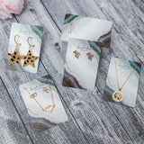 50pcs Jewelry Display Card Earring Small Business Cardboard Packaging Organizer