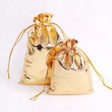 50pcs Foil Cloth Drawstring Jewelry Gift Bags for DIY Wedding Party