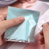 50pcs Silver Jewelry Polishing Cloth Soft Clean Wiping Tool