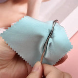 50pcs Silver Jewelry Polishing Cloth Soft Clean Wiping Tool