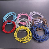 50pcs Mixed Polyester Rope Adjustable Lucky Couple Bracelet DIY Jewelry Making