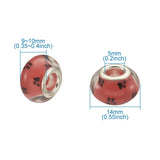 50pcs Dog Paw Prints Mixed Acrylic European Beads for Jewelry Making