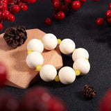 50pcs Large Hole Unfinished Wood Beads 25mm Round Spacer Bead DIY Jewelry Making