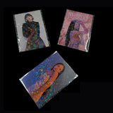 50pcs Laser Self-adhesive Bag Badge Jewelry Packaging Flash Holographic Cards