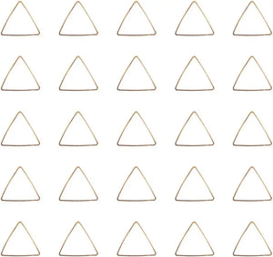 50pcs Leaf Shape Open Bezel Charm Blank Frame Hollow Pendant