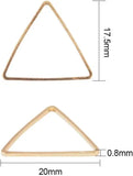 50pcs Leaf Shape Open Bezel Charm Blank Frame Hollow Pendant