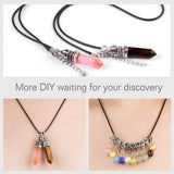 50pcs Leather Waxed Cord DIY Jewelry String Strap Chain Necklace Rope