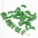 50pcs Leaves Wooden Beads Spacer Beading Wood Beads 20x9mm Baby Toys Bracelet DI