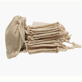 50pcs Linen Gift Bags Wedding Party Favor Muslin Cotton Storage Pouches