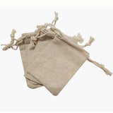 50pcs Linen Gift Bags Wedding Party Favor Muslin Cotton Storage Pouches