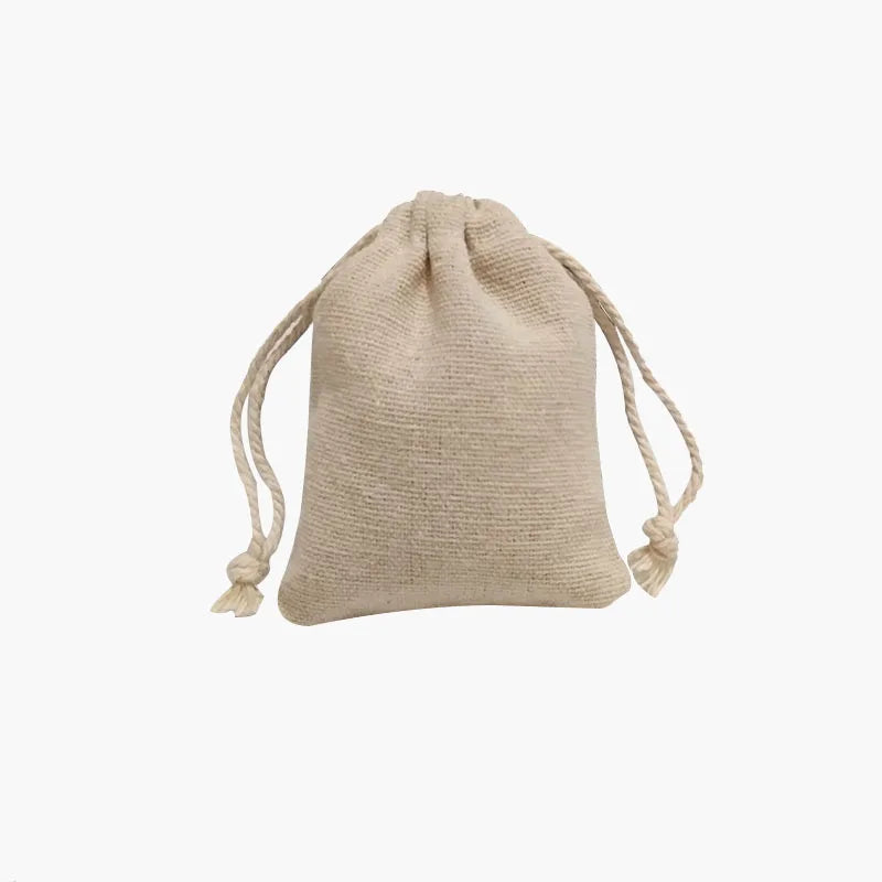 50pcs Linen Gift Bags Wedding Party Favor Muslin Cotton Storage Pouches
