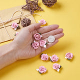 50pcs Pink Porcelain Flower Spacer Bead Cabochons Clay Froret Beads