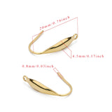 50pcs 316 Stainless Steel Earring Hooks DIY Jewelry Making Clasp 20mm