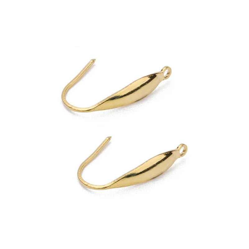 50pcs 316 Stainless Steel Earring Hooks DIY Jewelry Making Clasp 20mm