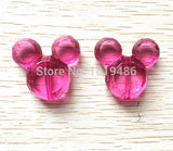 50pcs/Lot 37x33mm Minnie Head Acrylic Beads for Chunky Jewelry Necklace