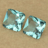 50pcs/Lot Mixed Sizes Loose Glass Beads Synthetic Gems Square Octangle Shape