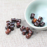50pcs Natural Rosewood/Sandalwood Bamboo Beads Bracelets Necklace Wooden Bea