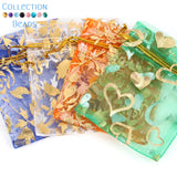 50pcs Colorful Organza Bags Jewelry Candy Wedding Party Bags