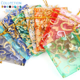 50pcs Colorful Organza Bags Jewelry Candy Wedding Party Bags