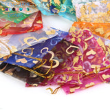 50pcs Colorful Organza Bags Jewelry Candy Wedding Party Bags