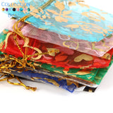 50pcs Colorful Organza Bags Jewelry Candy Wedding Party Bags