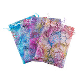 50pcs Colorful Drawstring Organza Jewelry Bags Wedding Christmas Gift Pouches