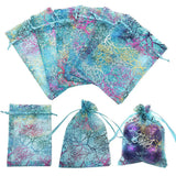 50pcs Colorful Drawstring Organza Jewelry Bags Wedding Christmas Gift Pouches
