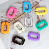 50pcs Acrylic Buckle Square Chain DIY Jewelry Glasses Mobile Chains