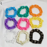 50pcs Acrylic Buckle Square Chain DIY Jewelry Glasses Mobile Chains