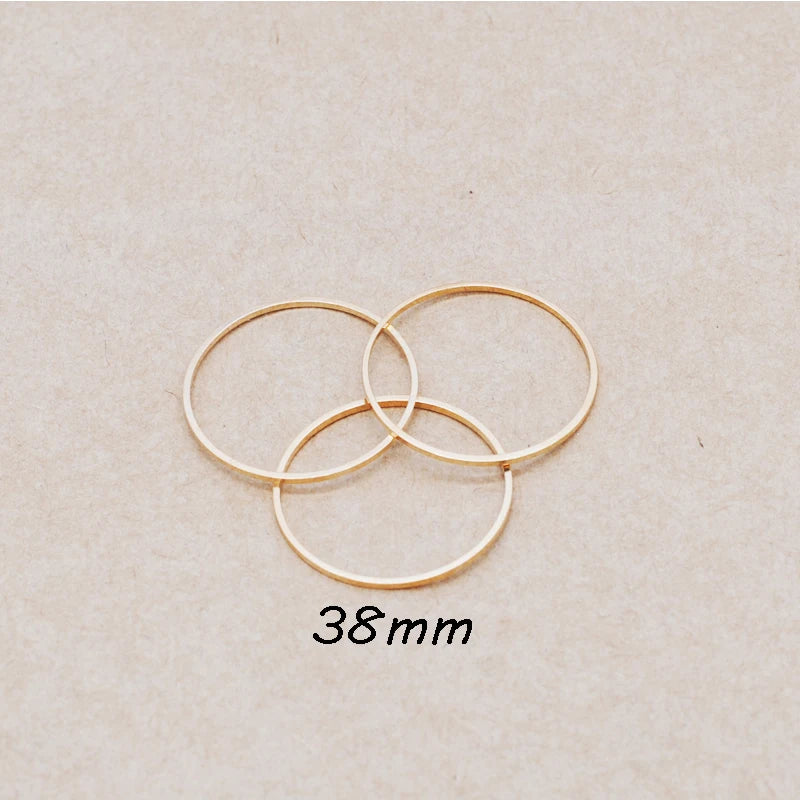 50pcs Copper KC Round Jewelry Pendants DIY Making&Finding