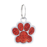 50pcs Dog Paw Bear Footprint Charms for DIY Jewelry Making Pet Collar Keychain
