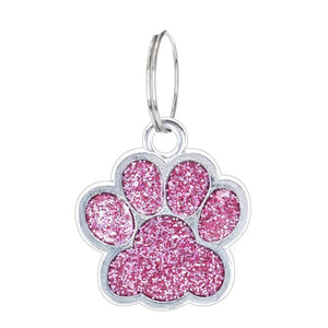 50pcs Dog Paw Bear Footprint Charms for DIY Jewelry Making Pet Collar Keychain