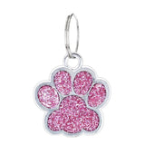 50pcs Dog Paw Bear Footprint Charms for DIY Jewelry Making Pet Collar Keychain