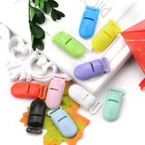 50pcs Baby Plastic 15mm Pacifier Clips Soother Holder For Baby Feeding Tools