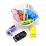 50pcs Baby Plastic 15mm Pacifier Clips Soother Holder For Baby Feeding Tools