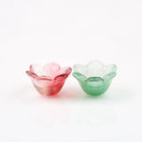 50pcs Flower Shaped Lampwork Glass Beads for DIY Jewelry Making