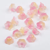 50pcs Flower Shaped Lampwork Glass Beads for DIY Jewelry Making