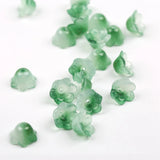50pcs Flower Shaped Lampwork Glass Beads for DIY Jewelry Making