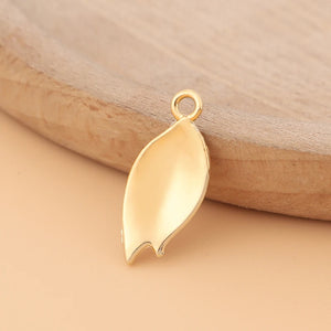 50pcs Leaf Charms Pendants for DIY Earrings Jewelry Making