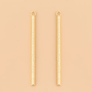 50pcs Long Bar Charms Pendants for DIY Earrings Making Accessories