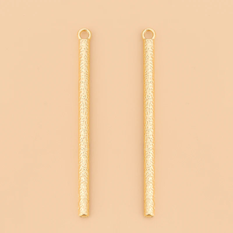 50pcs Long Bar Charms Pendants for DIY Earrings Making Accessories