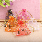 50pcs Love Heart Organza Bags Wedding Candy Gift Pouches