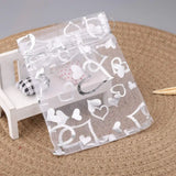 50pcs Love Heart Organza Bags Wedding Candy Gift Pouches