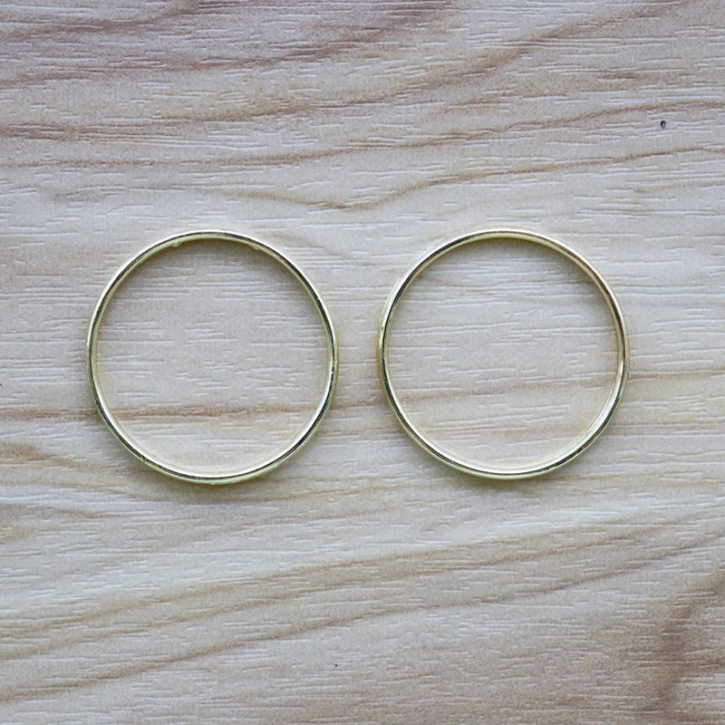 50pcs/Lot Open Round Circle Charms Pendants for DIY Earrings Jewelry Making