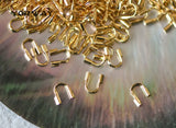 50pcs Gold/Silver Wire Guardians 4.5mm Thread Protectors
