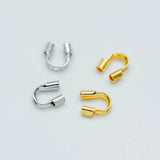 50pcs Gold/Silver Wire Guardians 4.5mm Thread Protectors